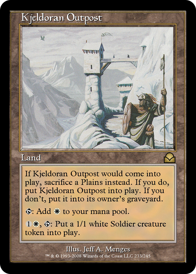Image of Kjeldoran Outpost (ME2-233) - Masters Edition II Foil