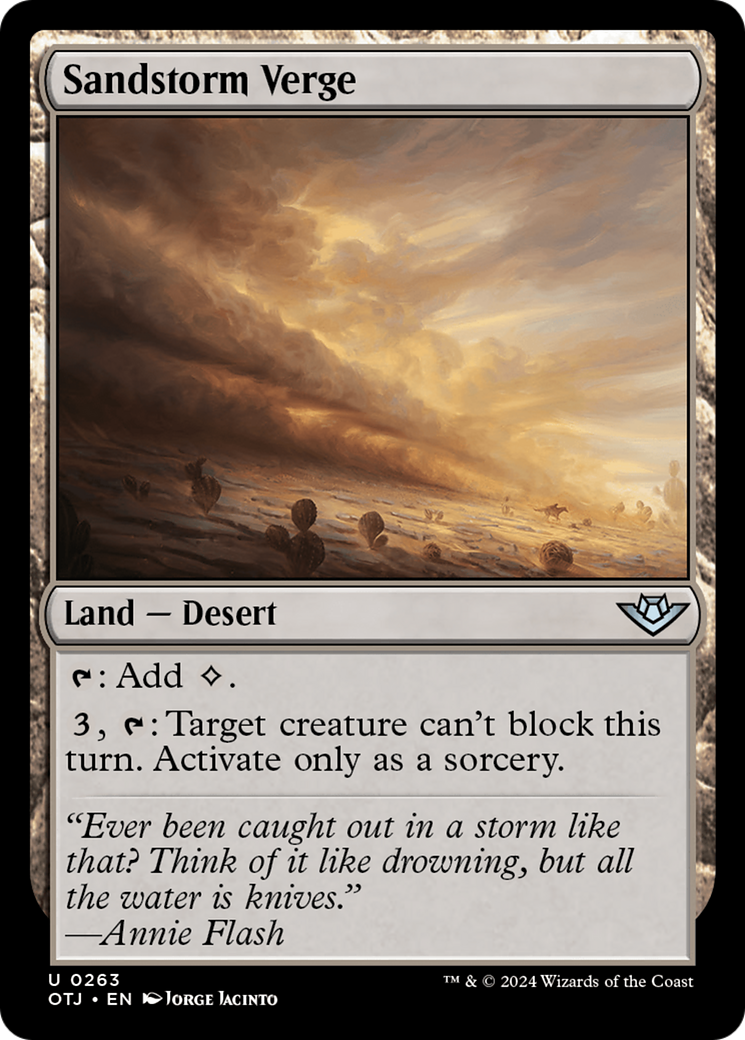 Image of Sandstorm Verge (OTJ-263) - Outlaws of Thunder Junction