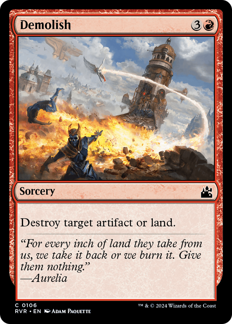 Image of Demolish (RVR-106) - Ravnica Remastered Foil