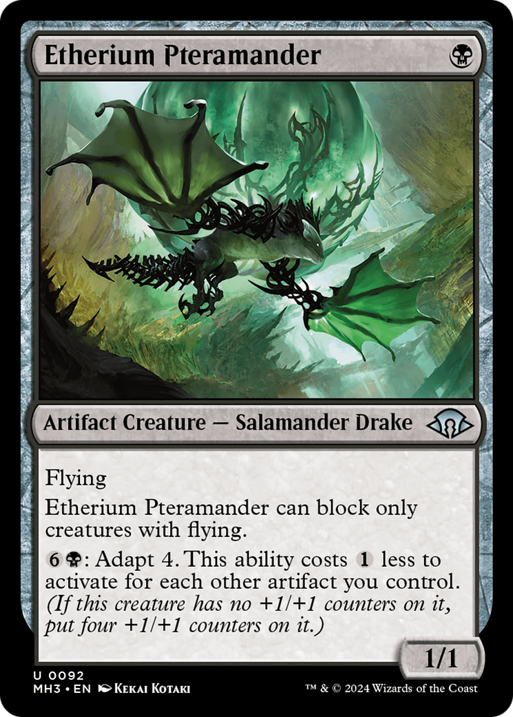 Image of Etherium Pteramander (MH3-092) - Modern Horizons 3 Foil