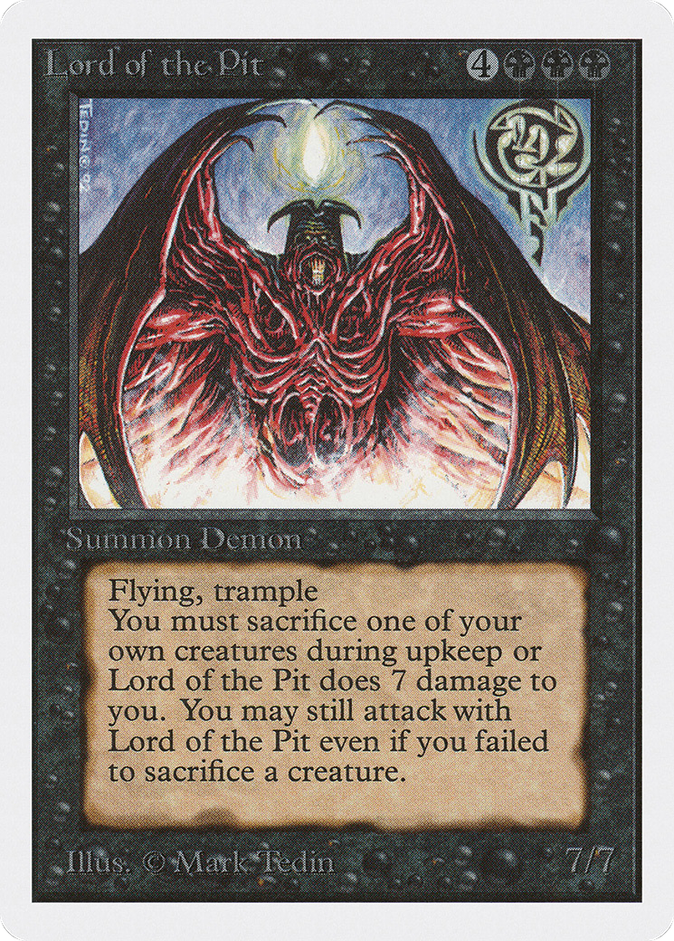 Image of Lord of the Pit (2ED-) - Unlimited Edition