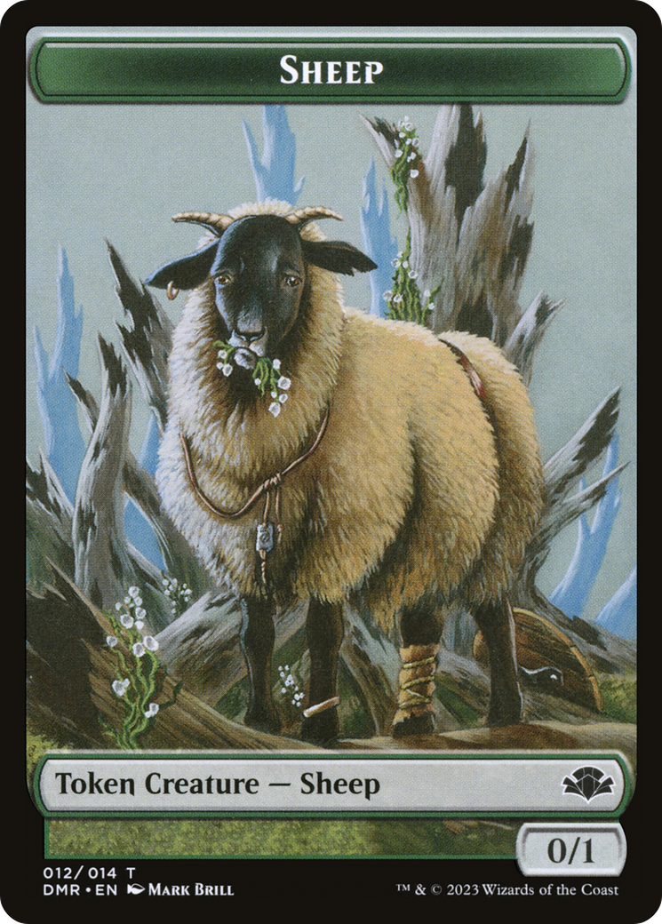 Image of Sheep (TDMR-012) - Dominaria Remastered Tokens