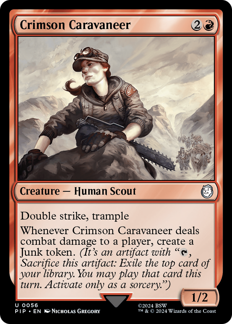 Image of Crimson Caravaneer (PIP-056) - Fallout Foil