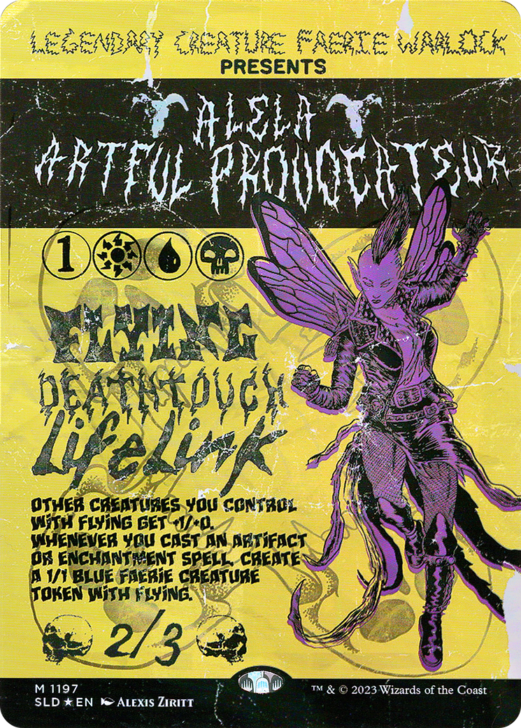 Image of Alela, Artful Provocateur (1197) (SLD-1197) - Secret Lair Drop (Borderless) Foil