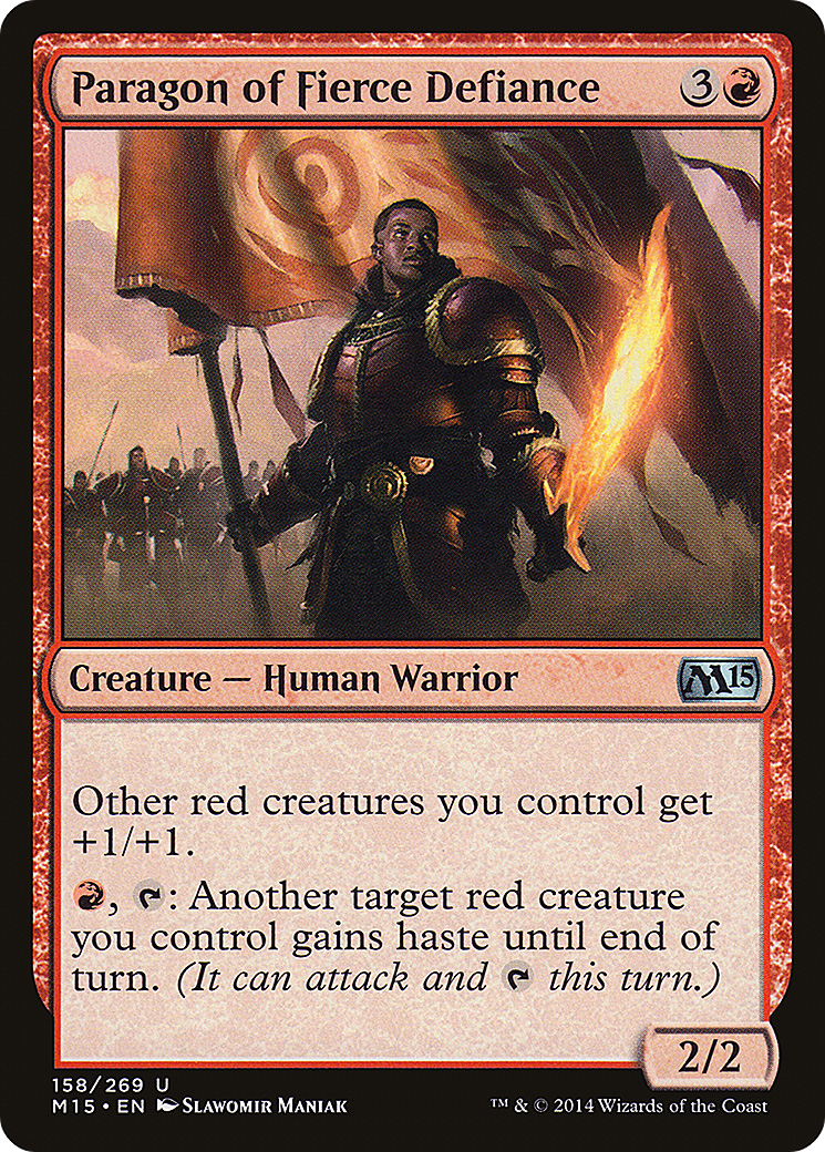 Image of Paragon of Fierce Defiance (M15-158) - Magic 2015