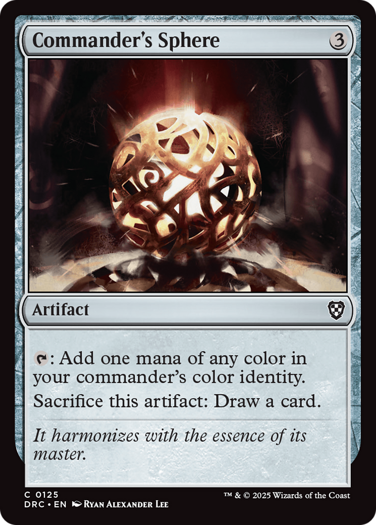 Image of Commander's Sphere (DRC-125) - Commander: Aetherdrift