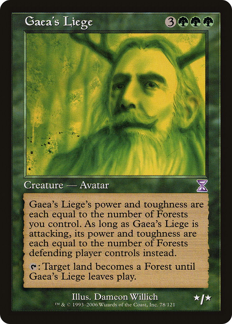 Image of Gaea's Liege (TSB-078) - Time Spiral Timeshifted
