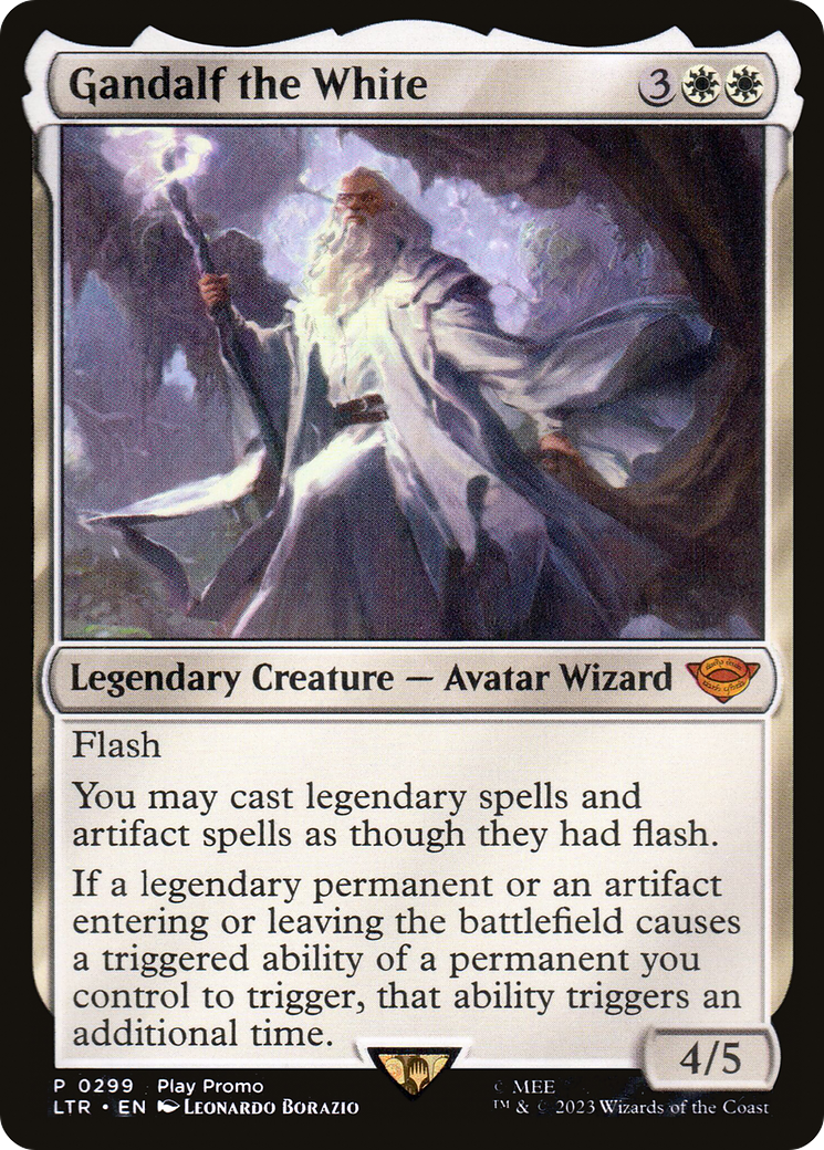 Image of Gandalf the White (PTP-299) - The Lord of the Rings: Tales of Middle-earth Foil