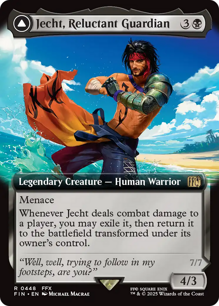 Image of Jecht, Reluctant Guardian (Extended Art) (FIN-448) - FINAL FANTASY: (enchantment, Extended Art) Foil