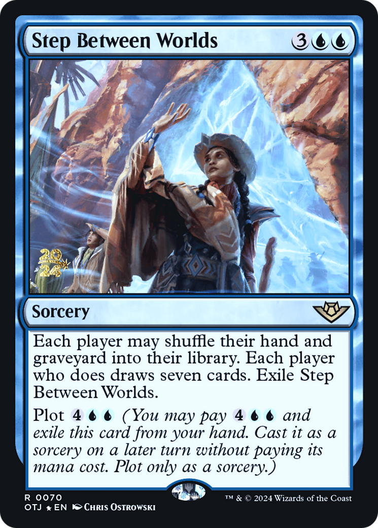 Image of Step Between Worlds (PRE-070) - Outlaws of Thunder Junction Promos Foil