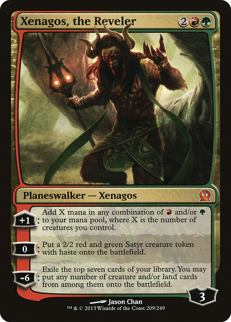 Image of Xenagos, the Reveler (THS-209) - Theros Foil