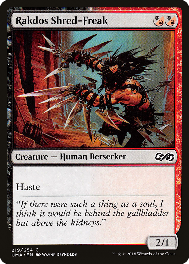 Image of Rakdos Shred-Freak (UMA-219) - Ultimate Masters