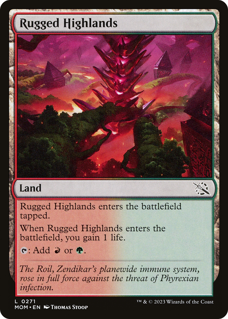 Image of Rugged Highlands (MOM-271) - March of the Machine Foil