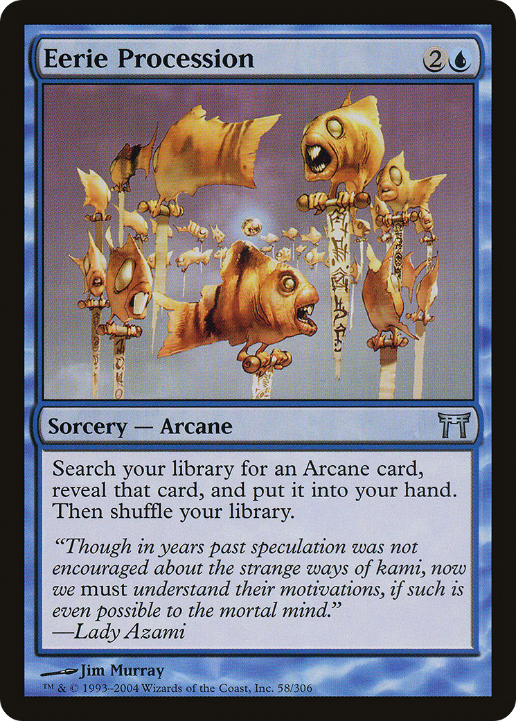 Image of Eerie Procession (CHK-058) - Champions of Kamigawa