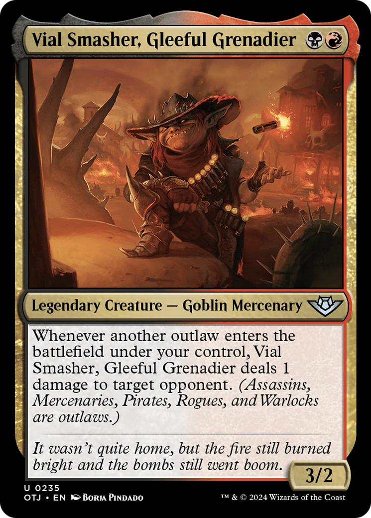 Image of Vial Smasher, Gleeful Grenadier (OTJ-235) - Outlaws of Thunder Junction Foil