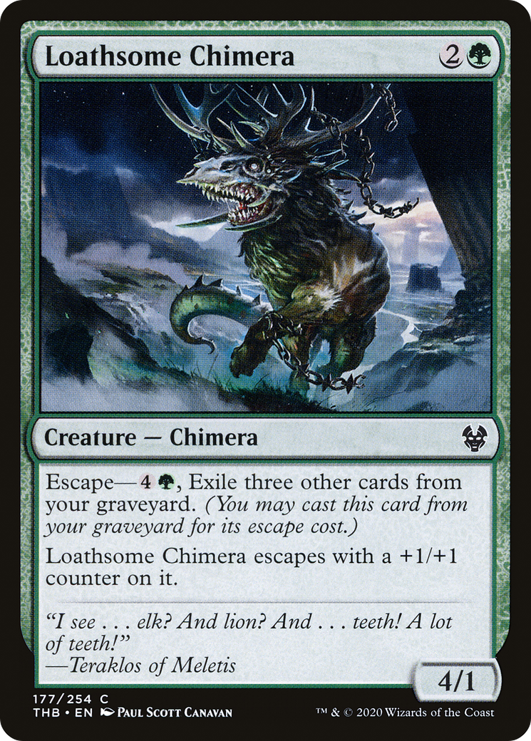 Image of Loathsome Chimera (THB-177) - Theros Beyond Death Foil