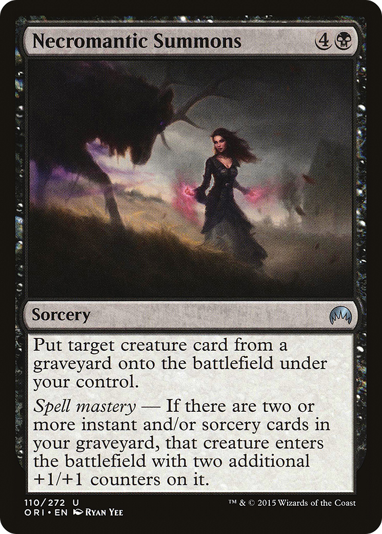 Image of Necromantic Summons (ORI-110) - Magic Origins