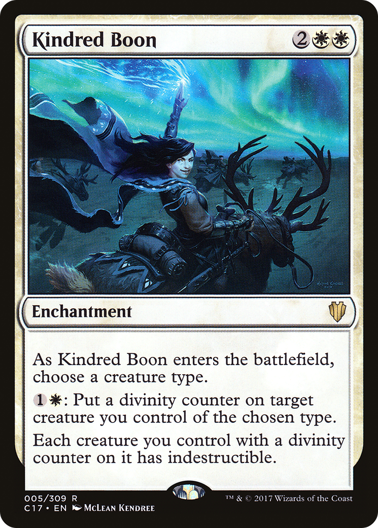 Image of Kindred Boon (C17-005) - Commander 2017