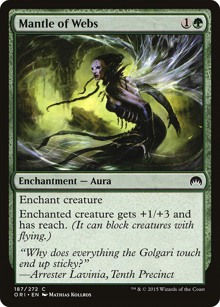 Image of Mantle of Webs (ORI-187) - Magic Origins Foil