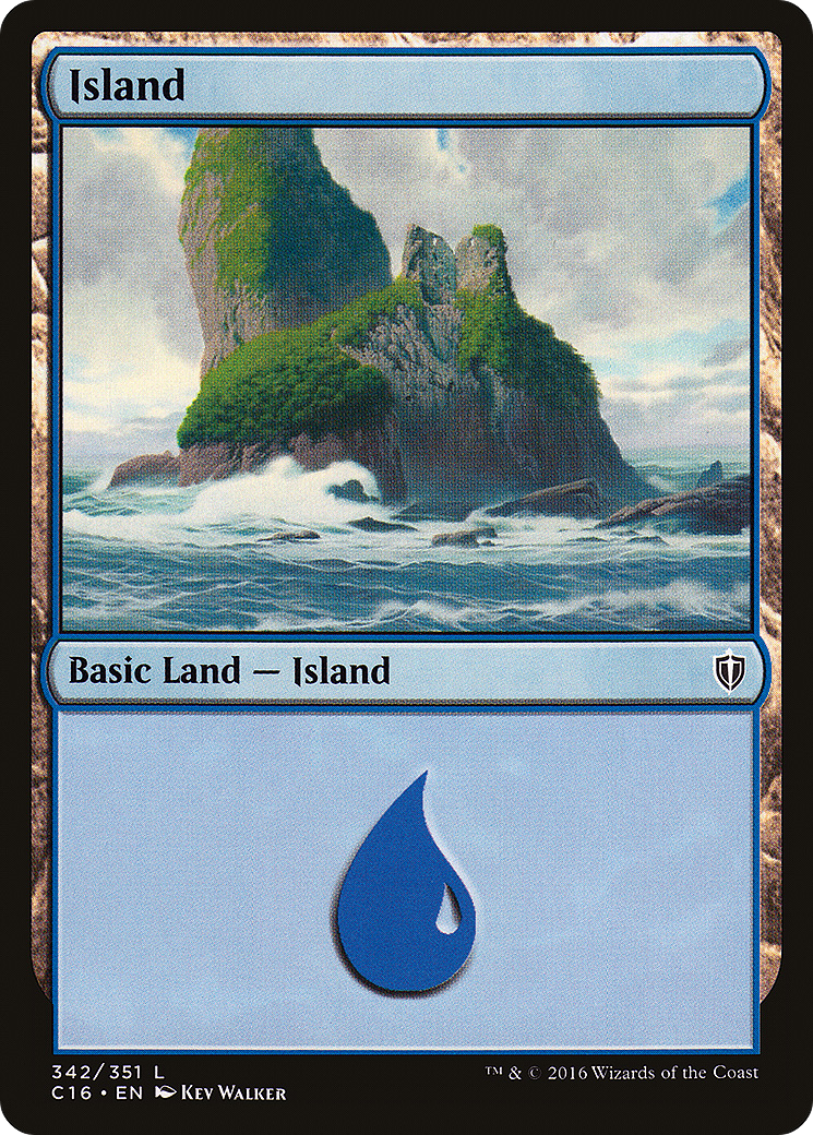 Image of Island (342) (C16-342) - Commander 2016