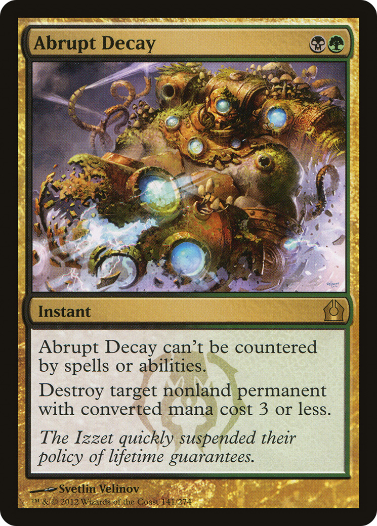 Image of Abrupt Decay (RTR-141) - Return to Ravnica Foil