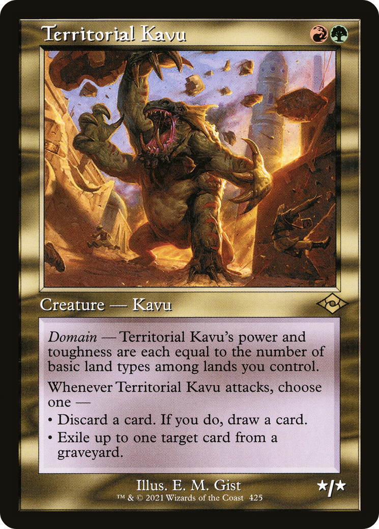 Image of Territorial Kavu (Retro Frame) (MH2-425) - Modern Horizons 2 Foil