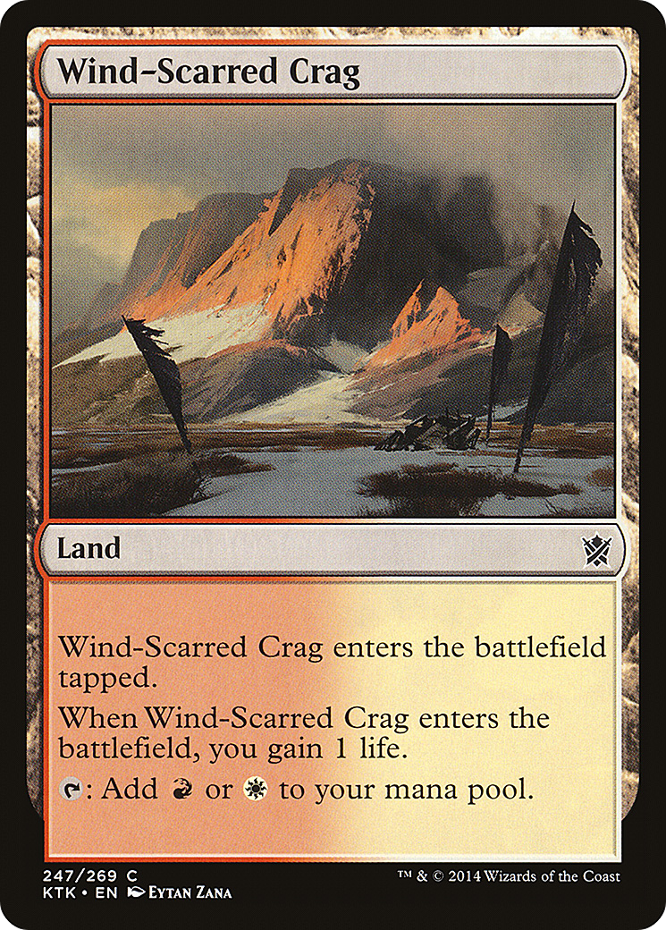 Image of Wind-Scarred Crag (KTK-247) - Khans of Tarkir