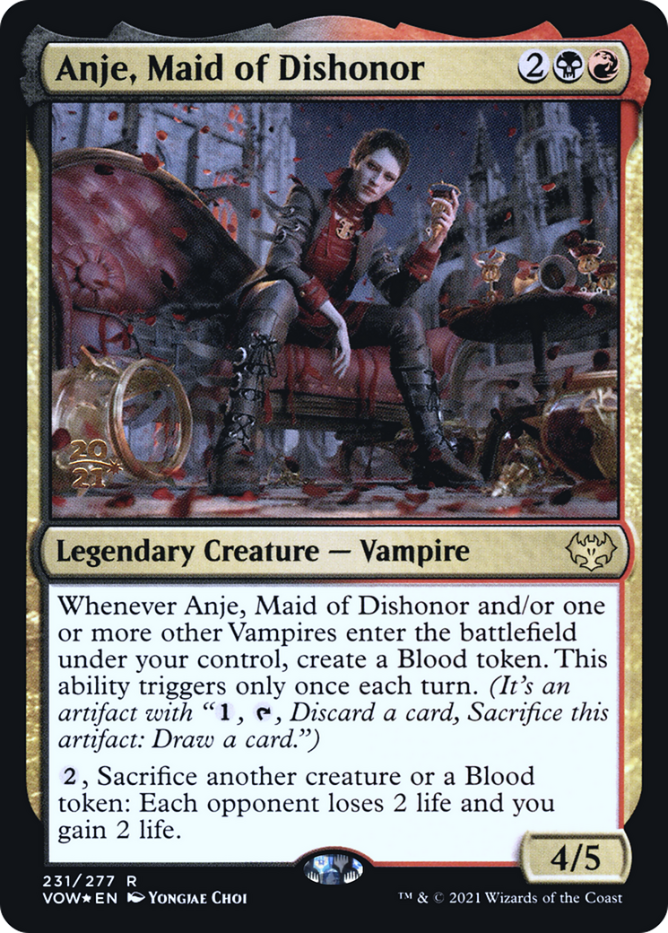 Image of Anje, Maid of Dishonor (PRE-231) - Innistrad: Crimson Vow Promos Foil
