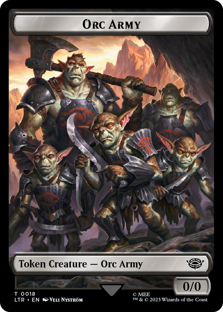 Image of Orc Army (TLTR-018) - Tales of Middle-earth Tokens Foil