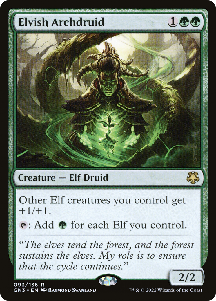 Image of Elvish Archdruid (GN3-093) - Game Night: Free-for-All