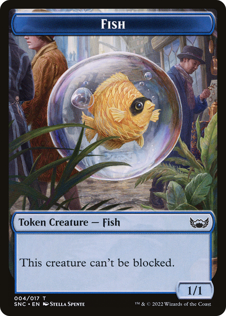 Image of Fish (TSNC-004) - Streets of New Capenna Tokens Foil