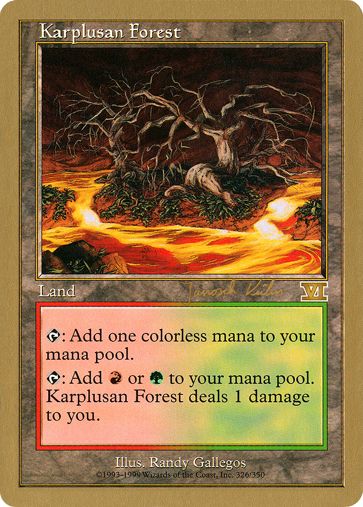 Image of Karplusan Forest - 2000 Janosch Kuhn (6ED) (WCD-) - World Championship Decks 2000