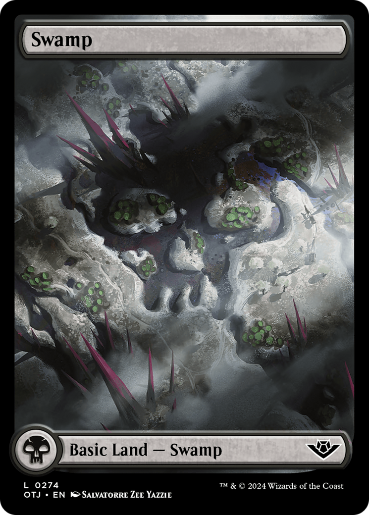 Image of Swamp (0274) (OTJ-274) - Outlaws of Thunder Junction Foil