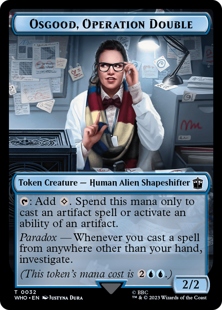 Image of Osgood, Operation Double (TWHO-032) - Doctor Who Tokens Foil