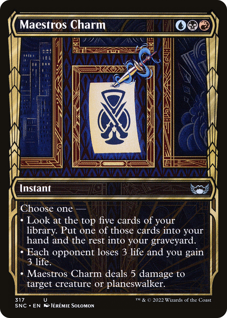 Image of Maestros Charm (Showcase) (SNC-317) - Streets of New Capenna: (Showcase)