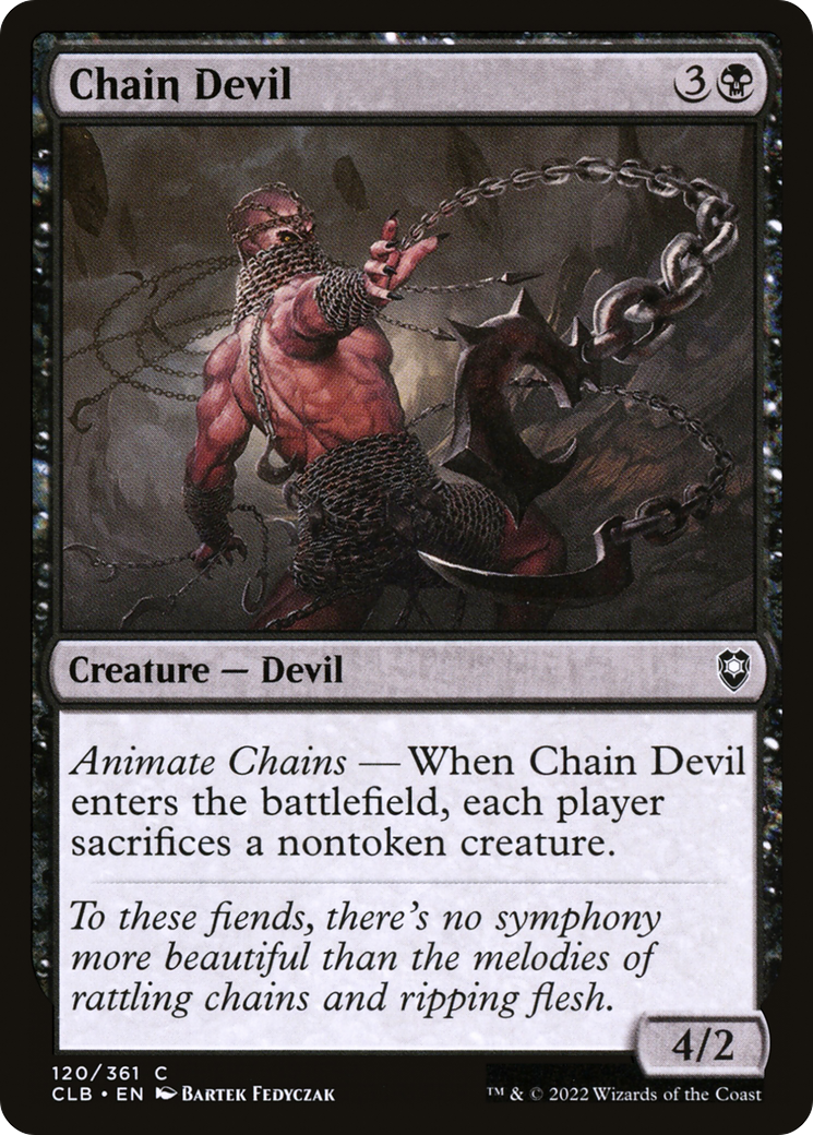 Image of Chain Devil (CLB-120) - Commander Legends: Battle for Baldur's Gate Foil