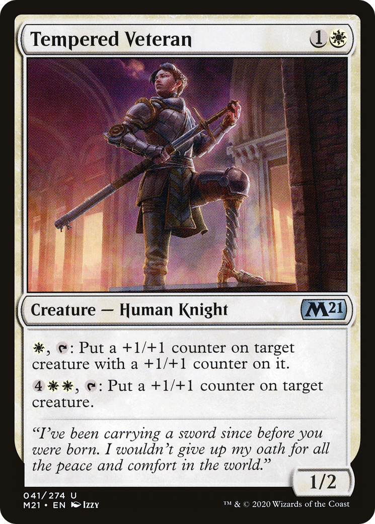 Image of Tempered Veteran (M21-041) - Core Set 2021