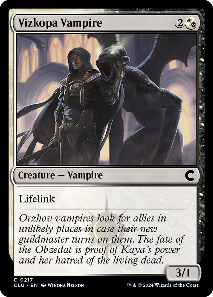 Image of Vizkopa Vampire (CLU-217) - Ravnica: Clue Edition