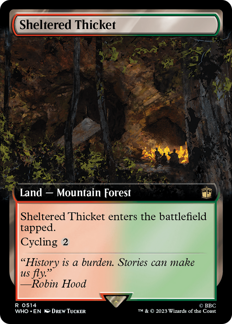 Image of Sheltered Thicket (Extended Art) (WHO-514) - Doctor Who: (Extended Art)