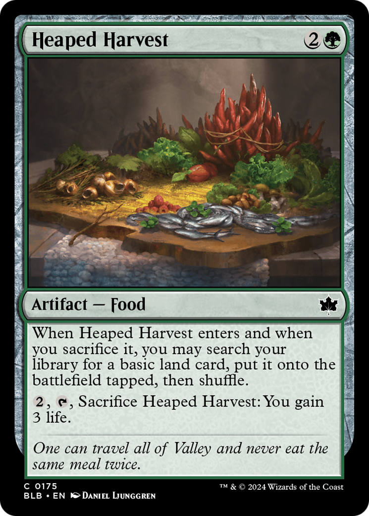 Image of Heaped Harvest (BLB-175) - Bloomburrow Foil