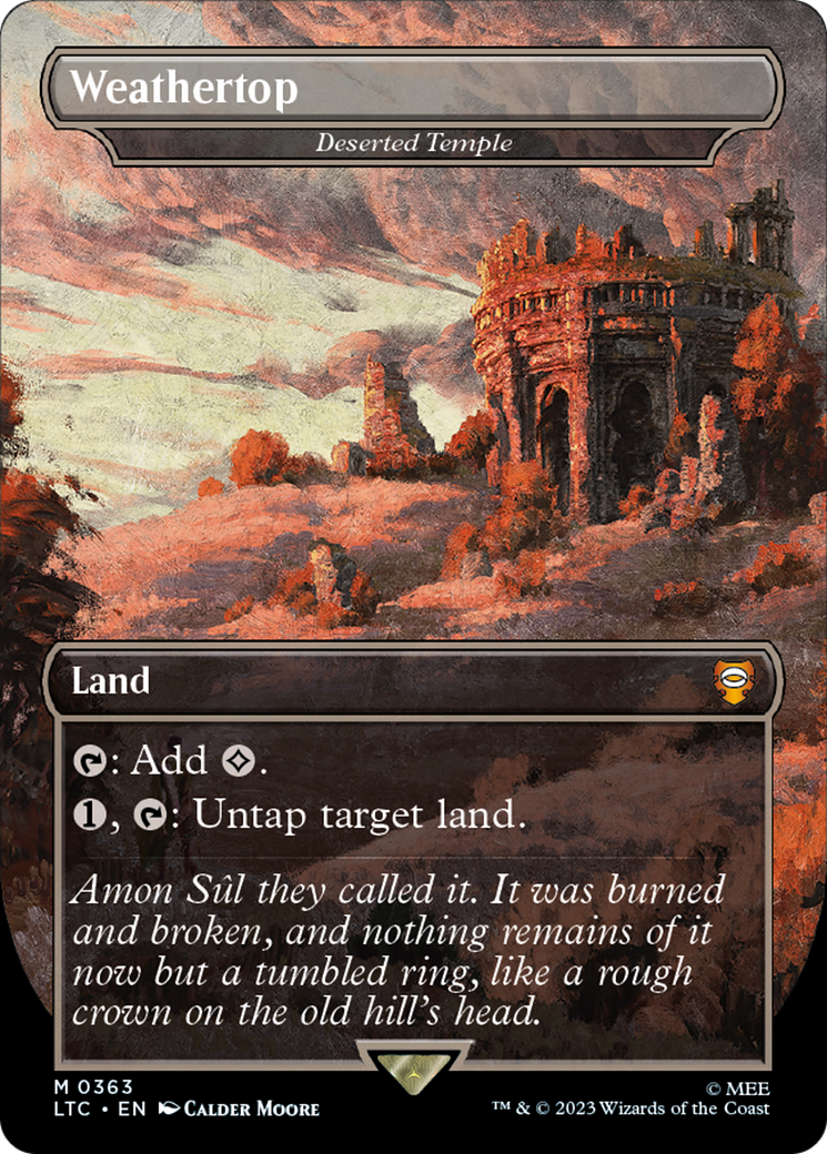 Image of Weathertop - Deserted Temple (LTC-363) - Tales of Middle-earth Commander / Weathertop (Borderless)