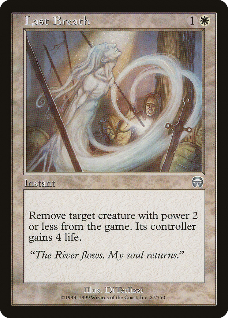 Image of Last Breath (MMQ-027) - Mercadian Masques Foil