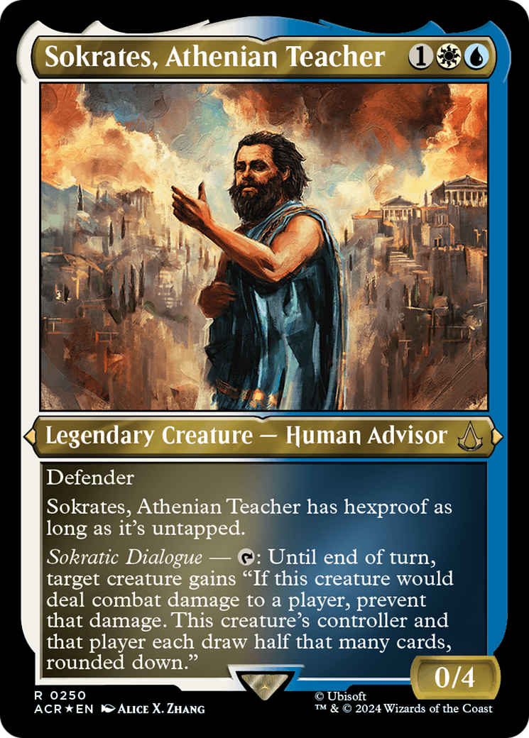 Image of Sokrates, Athenian Teacher (ACR-250) - Assassin's Creed Etched Foil