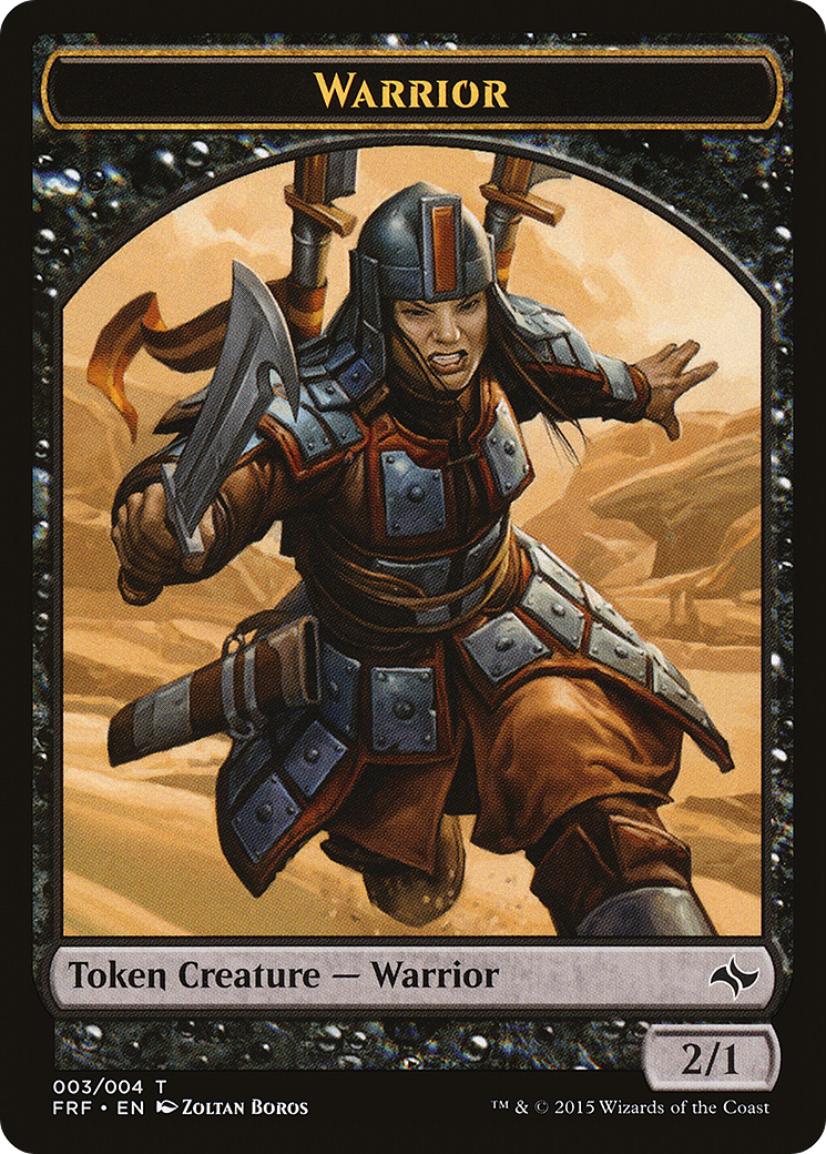 Image of Warrior Token (FRF-003) - Fate Reforged Tokens
