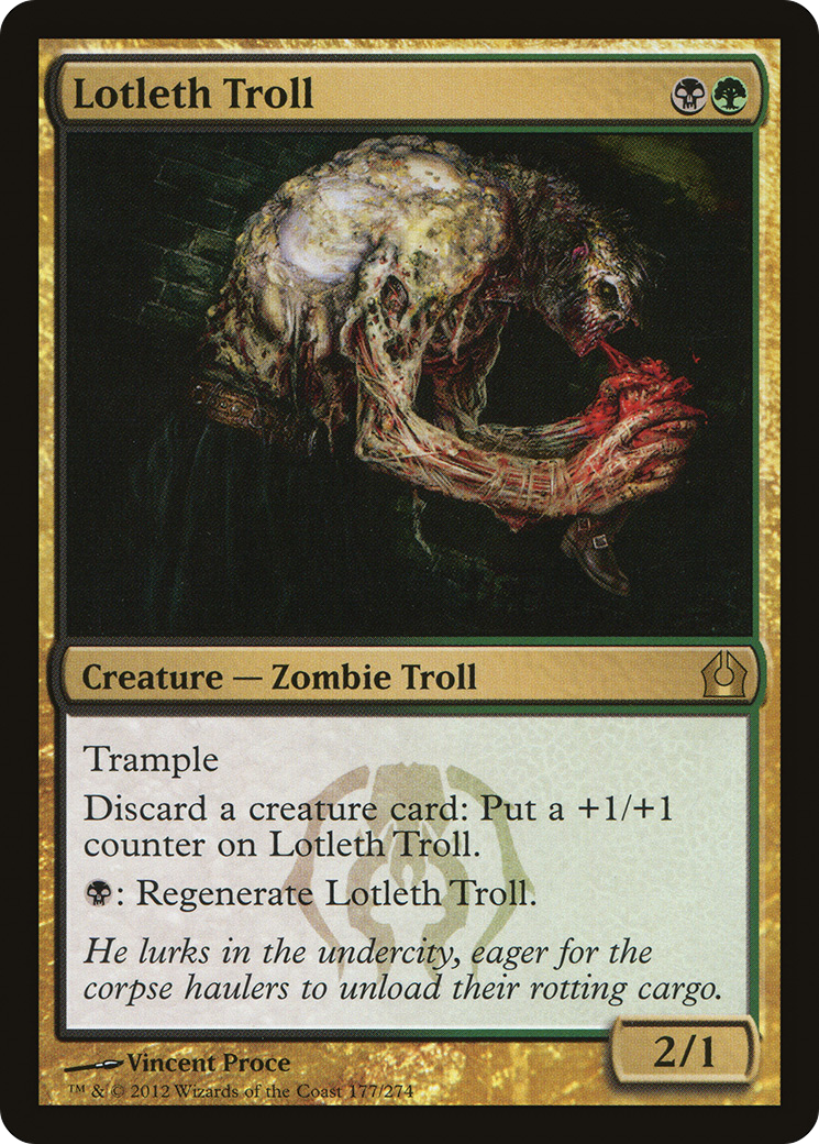 Image of Lotleth Troll (RTR-177) - Return to Ravnica Foil