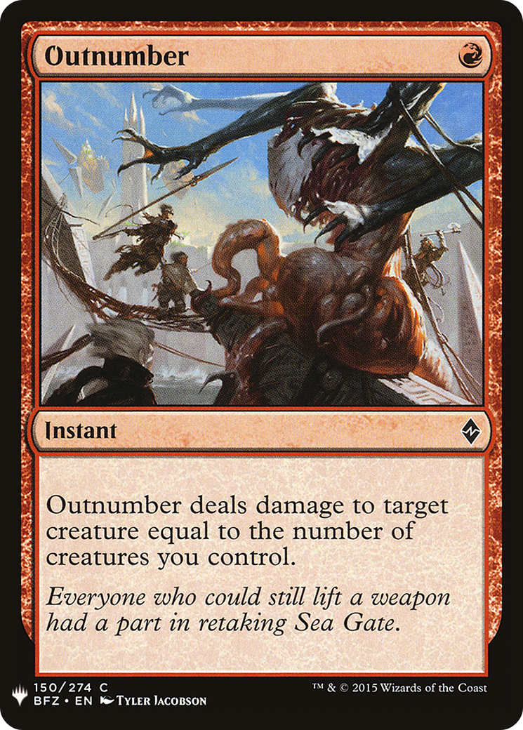 Image of Outnumber (LIST-150) - The List