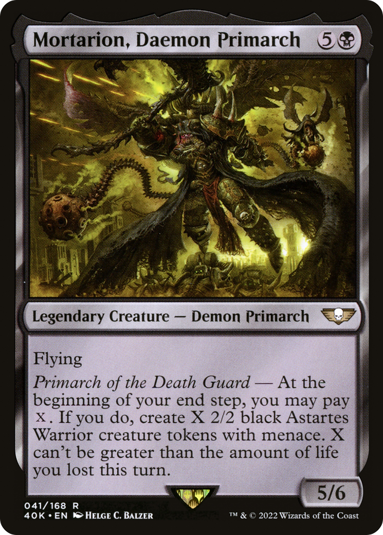 Image of Mortarion, Daemon Primarch (40K-041) - Warhammer 40,000 Commander
