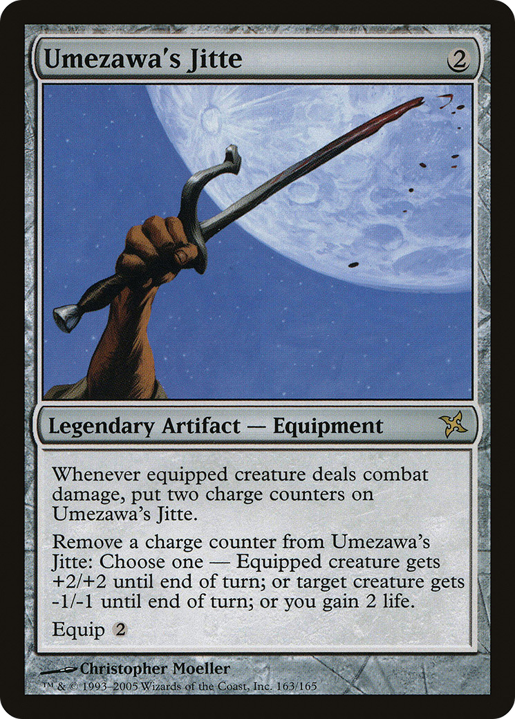 Image of Umezawa's Jitte (BOK-163) - Betrayers of Kamigawa Foil