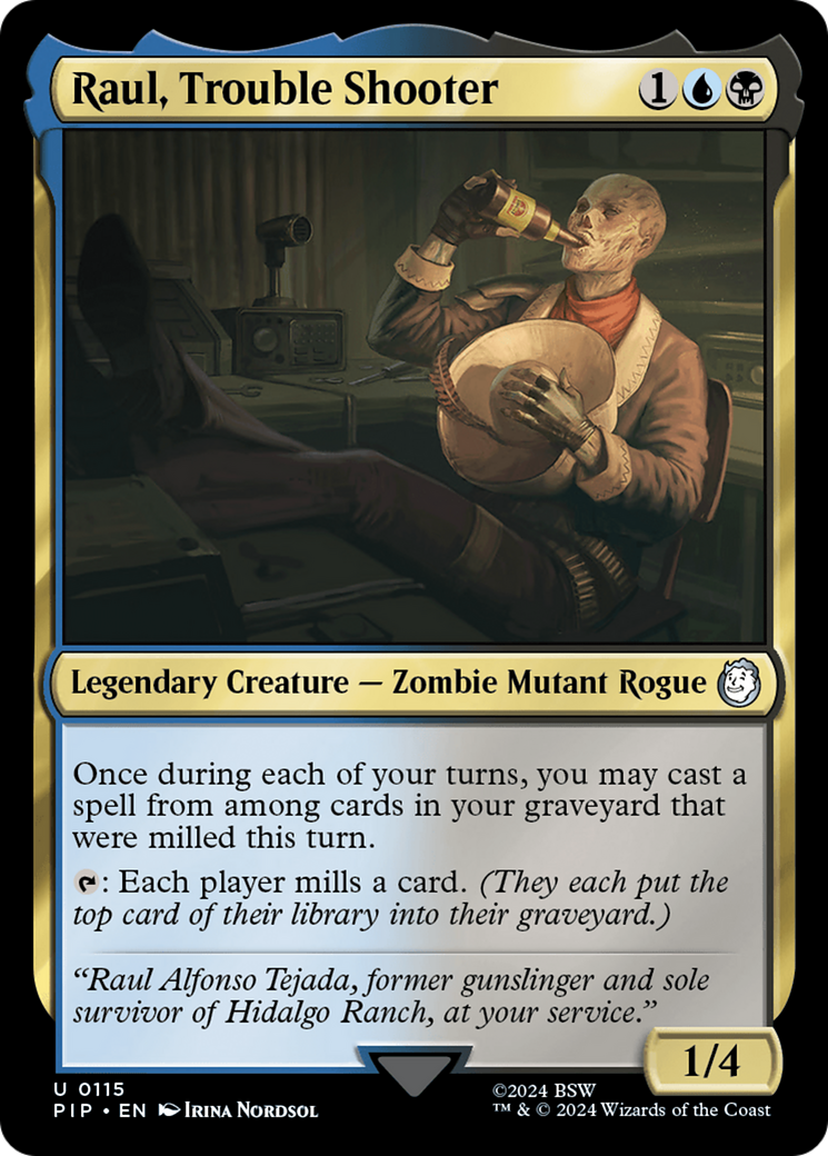 Image of Raul, Trouble Shooter (PIP-115) - Fallout Foil