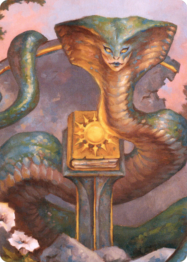 Image of Guardian Naga // Guardian Naga (ACLB-016) - Battle for Baldur's Gate Art Series (Borderless)